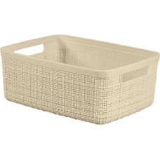 Curver Корзина Jute S 5L 27x20x11см кремового цвета