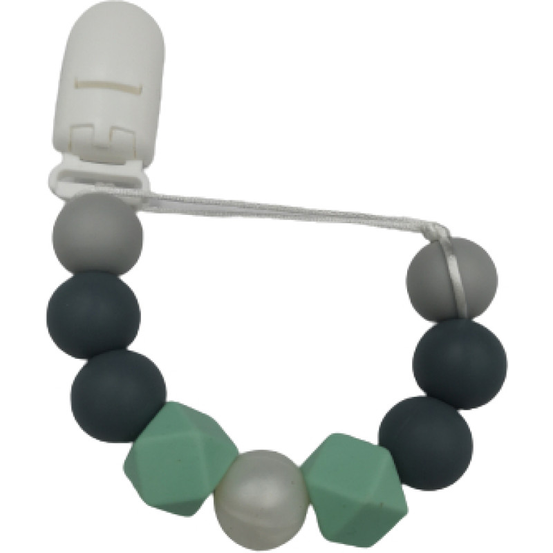 Baby In World BABY 01436 Zawieszka do smoczka Kryształ MINT/GREY