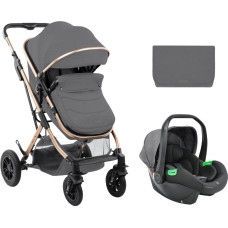 Stroller 3in1 transf. seat Kaia Light Grey 2024