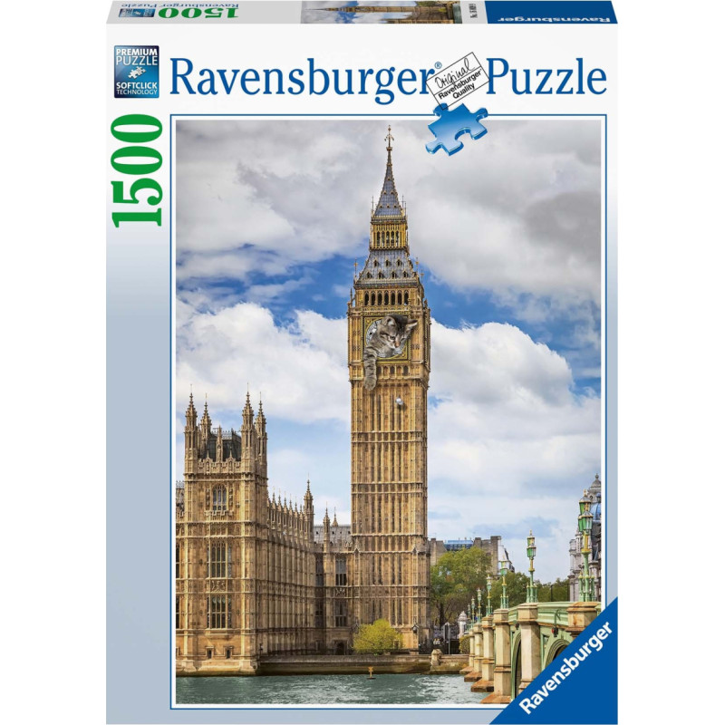 Ravensburger puzzle Funny cat on Big Ben 1500p 16009