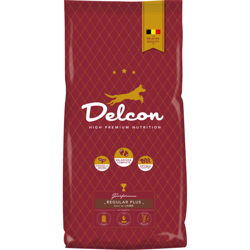 Delcon Food for adult dogs REGULAR PLUS rich in lamb / 3 kg