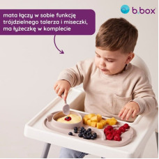 B.box BB101310 Roll+go zwijana mata do nauki samodzielnego jedzenia szałwia