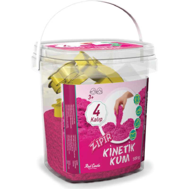 Red Castle kinetic sand, pink 500 g