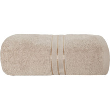 TOWEL RONDO 70X140 TERRY BEIGE 500G. COTTON.