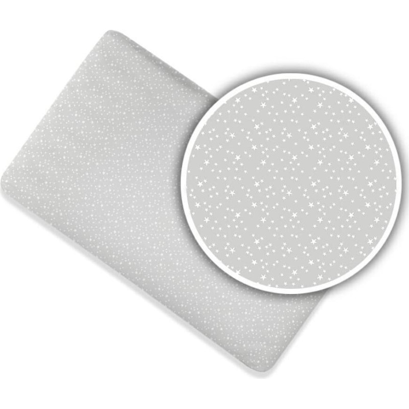 Ankras bed sheet with elastic band 120x60 constellation grey