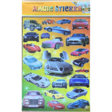 Minikid Uzlīmju komplekts CARS 40x28 cm 16996