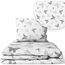 Ankras Cover set - 2 pcs - 120x90, 40x60  - BUTTERFLY - GREY