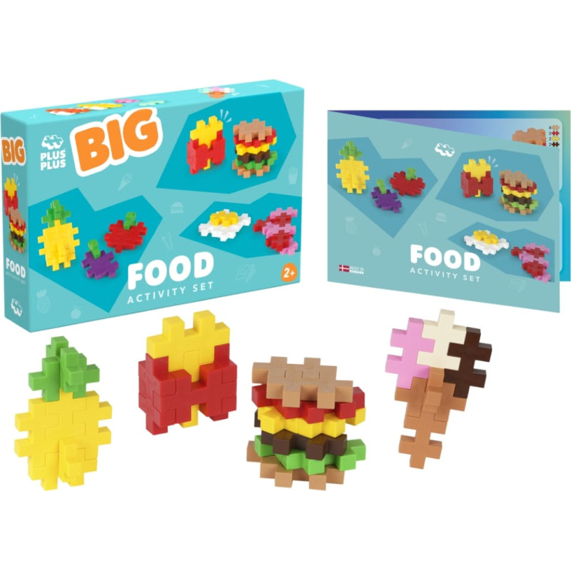Plus Plus BIG construction toy, Food, 50 pcs.