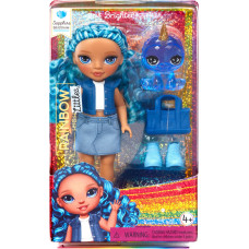 Rainbow High 531197-EUC Rainbow High Littles Dolls- Sapphire (Blue)