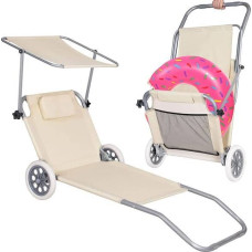 Springos Складной пляжный стул на колесах Springos GC0041