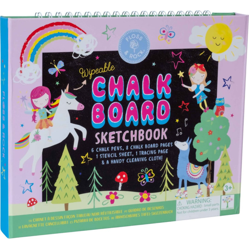 Floss & Rock Chalk Board Sketchbook, Rainbow Fairy