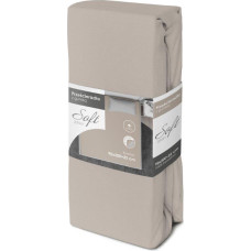 PRZEŚCIERADŁO SOFT 90X200+25 JERSEY GUMKA SZARY BAW.