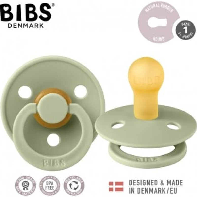 Bibs 110281 Smoczek uspokajający DUO COLOURS SAGE S