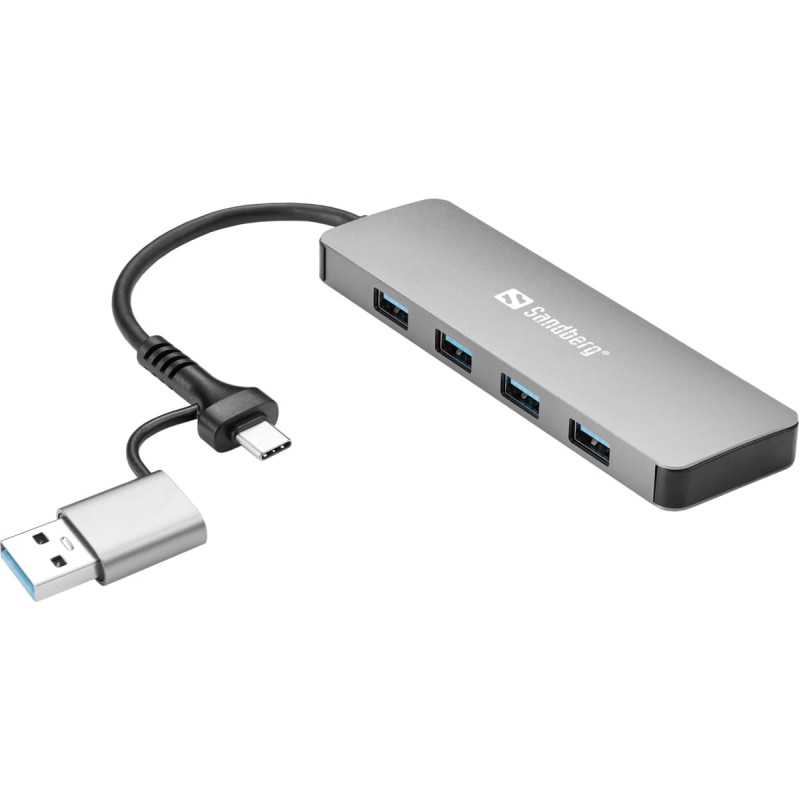 Sandberg 136-63 USB-C/A to 4xUSB 3.0 Hub