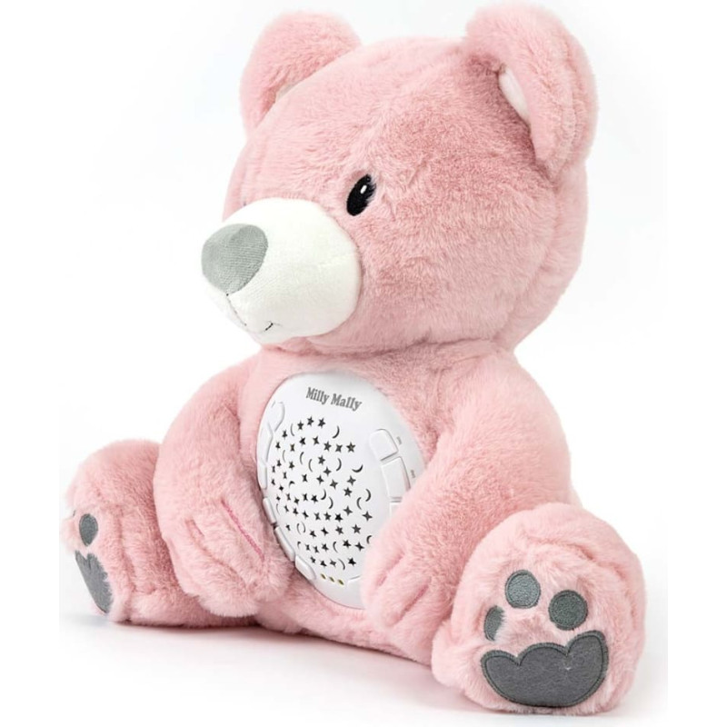 Milly Mally Zabawka pluszowa z projektorem Milly Bear Pink