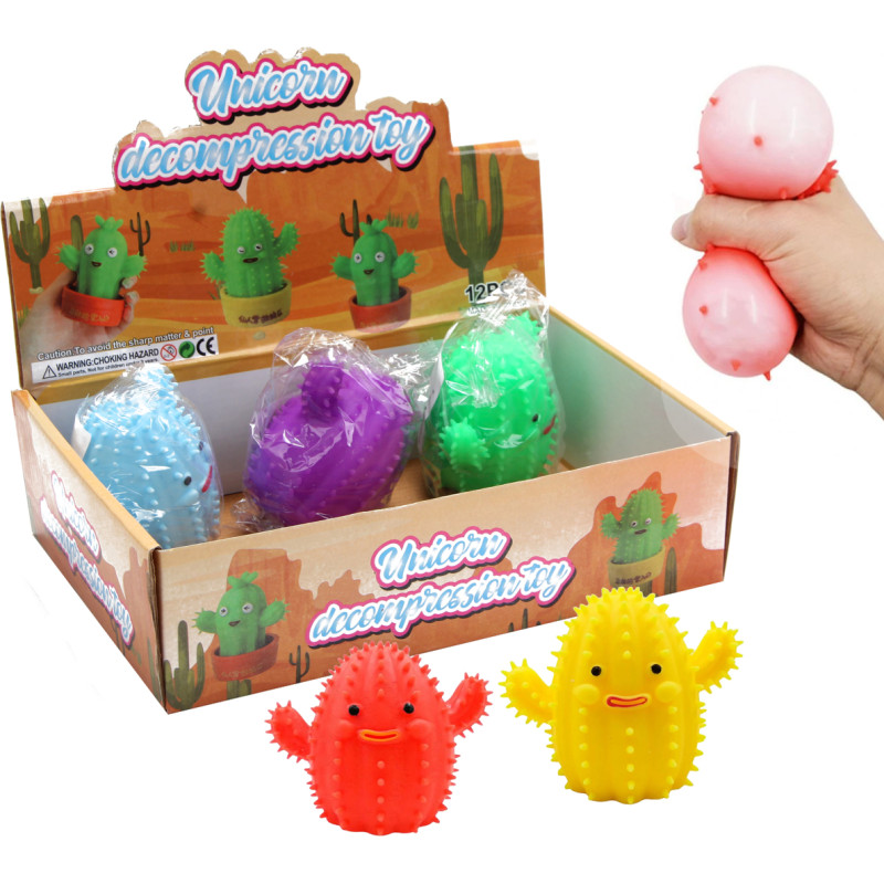 GNIOTEK KAKTUS DO ŚCISKANIA 4 KOLORY