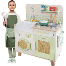 Classic World Drewniana Kuchnia XXL Wielofunkcyjna z Pralką i Akcesoriami