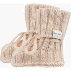 Livly Clothing Ka&scaron;mira zeķes Livly Cable Knit Cashmere Footies Beige
