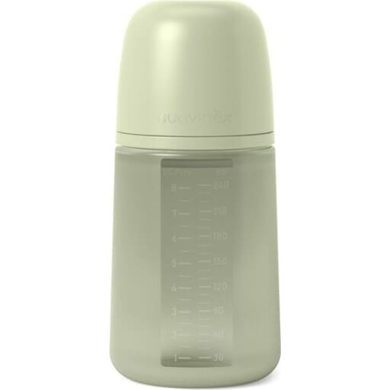 Suavinex Silikona pudele 240ml  Colour Essence (Green)