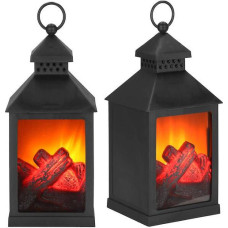 Springos Подвесной светодиодный фонарь с эффектом пламени, Springos CL0862 декоративная лампа 10,5×10,5×22,5 см