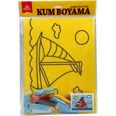 Red Castle sand art set, 275x205 mm, Boat