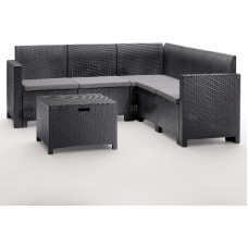 Bica Комплект садовой мебели Set Nebraska Corner серый