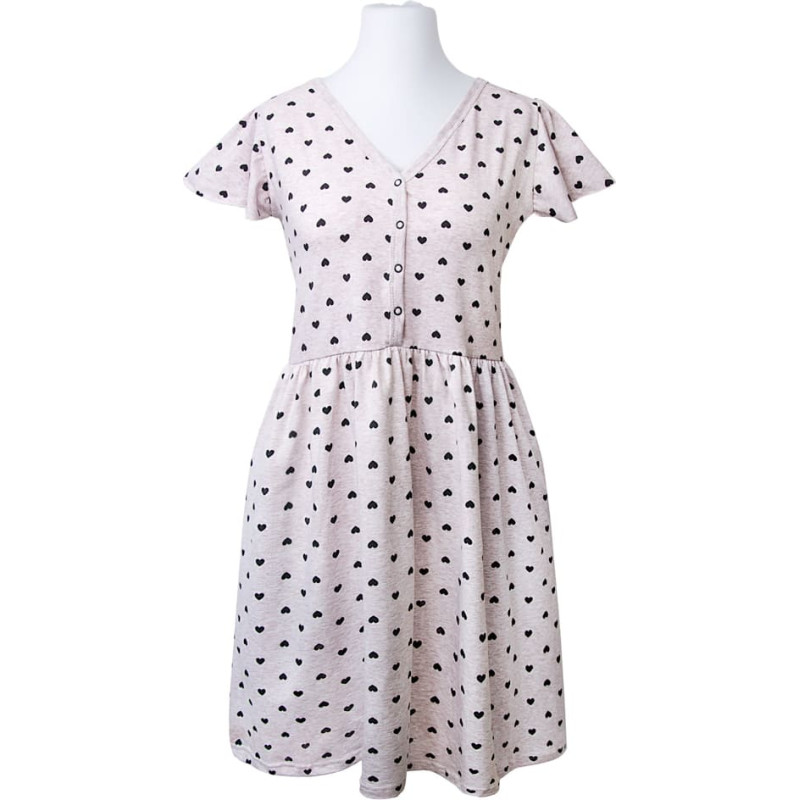 Ubranka EWA 978596 LINDA Koszula ciążowa w seruszka beż XL