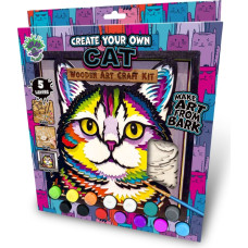 Splat Planet 3D wood art, Cat