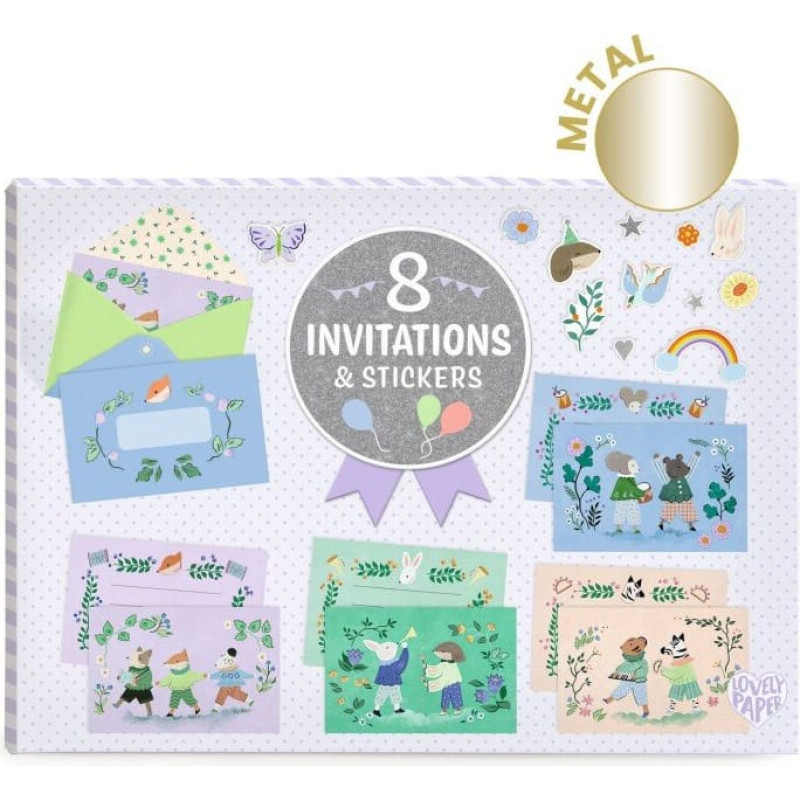 Djeco Пригласительные открытки - Фанфары животных