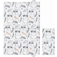 Cebababy CEBA 305-000-636 Składana mata do przewijania 60x40 Raccoon
