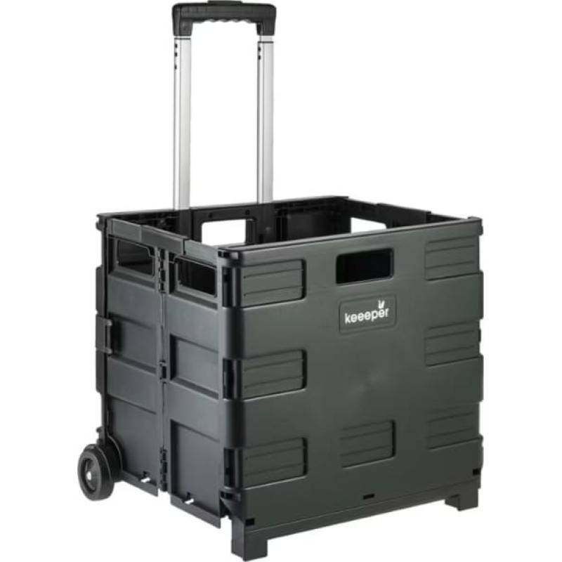 Keeeper Складная тележка для покупок грузоподъемностью до 35 кг Olli 65L 42x40,5x38см черная