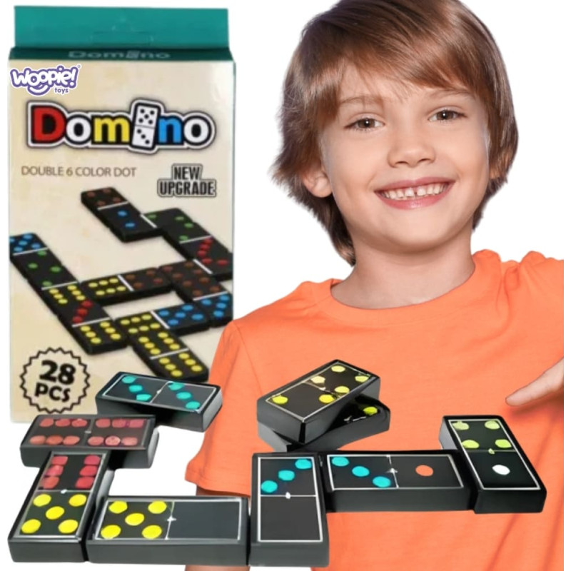 Woopie домино – логическая семейная игра, 28 костяшек