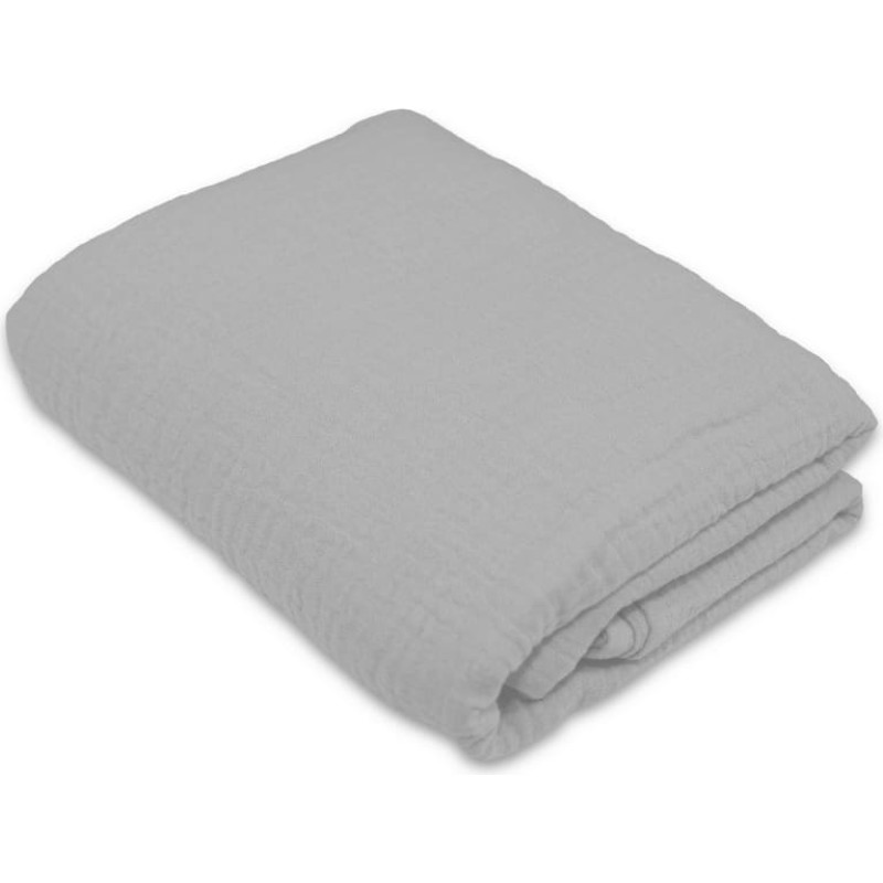 Ega Kids Swaddling blanket / Diaper - 28142 - MUSLIN CRUSHED - size 110x110 - LIGHT GREY