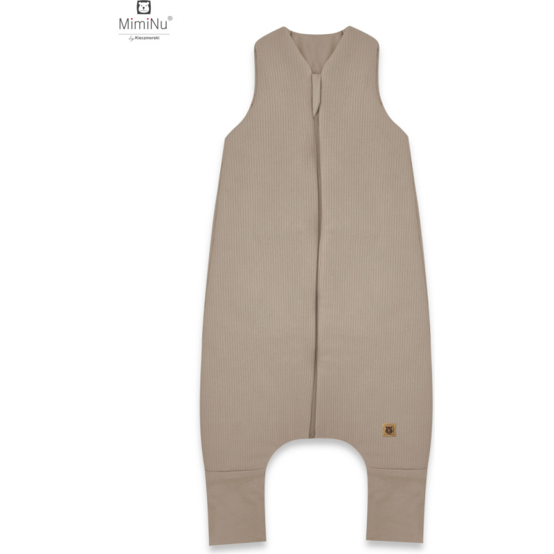 Miminu KIECZMERSKI Śpiworek do spania ocieplany z nogawkami MIMINU SOFT FLO S mokka 80/98cm 1-2,5 roku