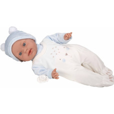 Arias baby doll with a sound effect, blue clothes, 42 cm