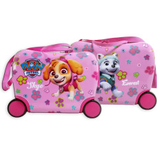 Nickelodeon Podr&oacute;ż PAW PATROL SUITCASE PINK RIDE ON
