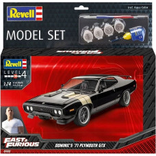Revell Набор моделей: собери и раскрась F&F Dominics 1971Plymouth GTX