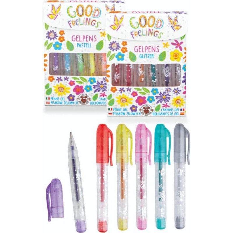 Trendhaus Good Feelings HF - Мини-гелевые ручки (6 шт., 2 дизайна)
