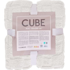 KOC CUBE 150X200 ŻAKARD SHERPA KREMOWY