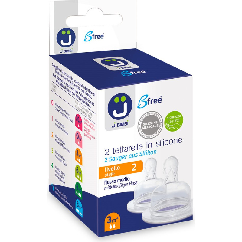 2 nipples level 2 medium flow silicone Super/Trendy/Classic