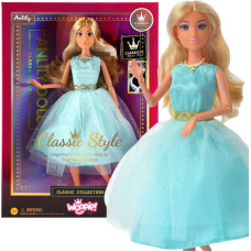 Woopie ROYAL Lalka Lily 30 cm Długie Blond Włosy Elegancka Turkusowa Sukienka