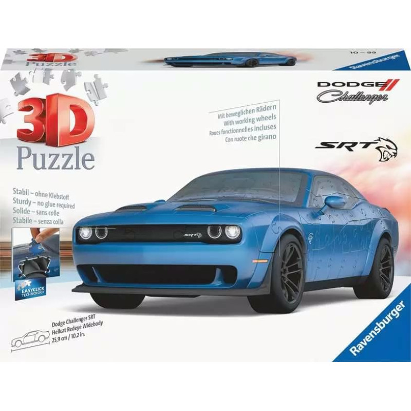 Ravensburger 3D пазл Dodge Challenger Hellcat, 108 элементов, 10+