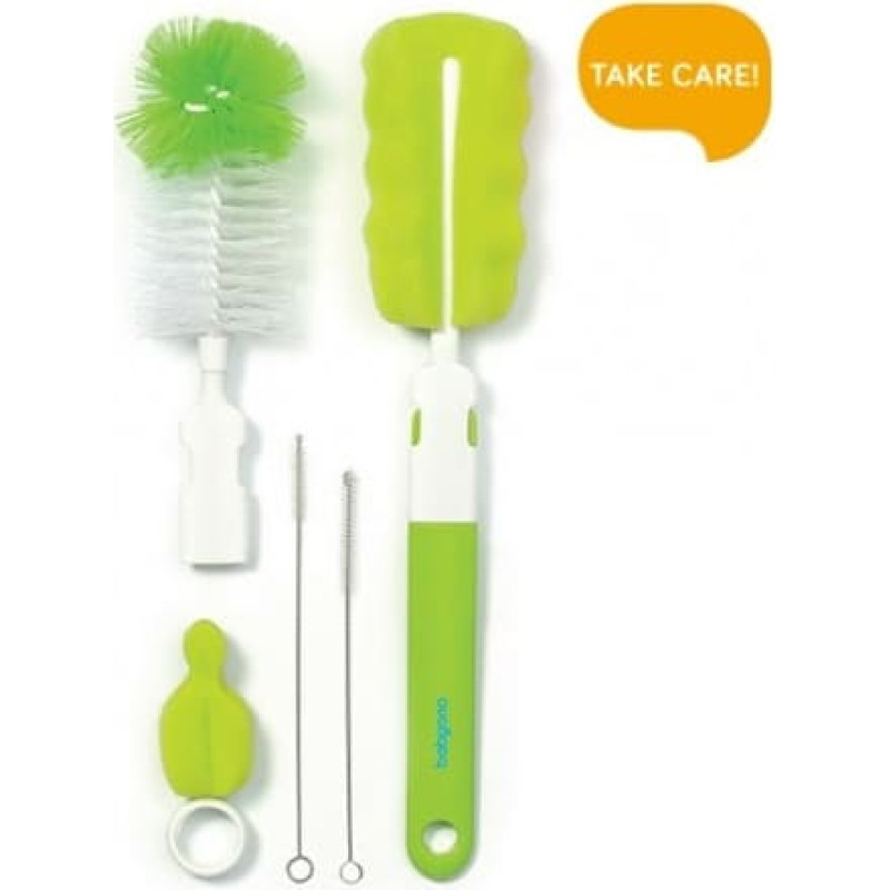 Babyono 735/02 SET OF BRUSHES FOR TEATS AND BOTTLES GREEN BabyOno