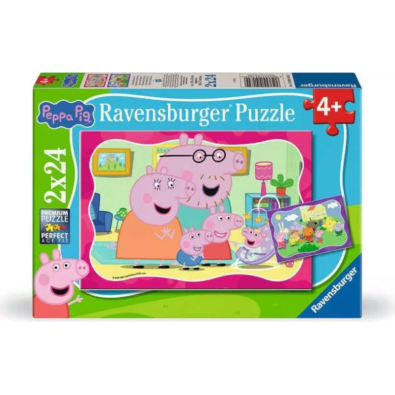 Ravensburger Пазл 2x24 элемента Свинка Пеппа