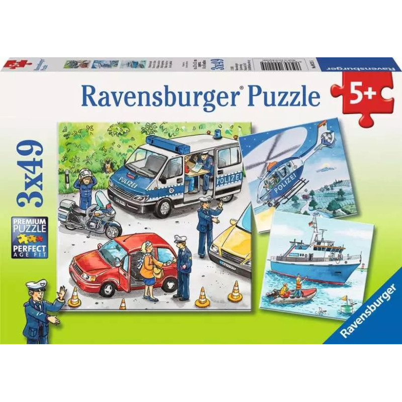 Ravensburger Пазл 3x49 элементов Служба спасения