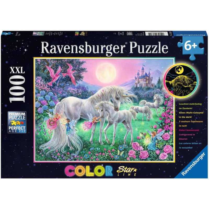 Ravensburger Пазл 100 элементов Color Studio Единороги