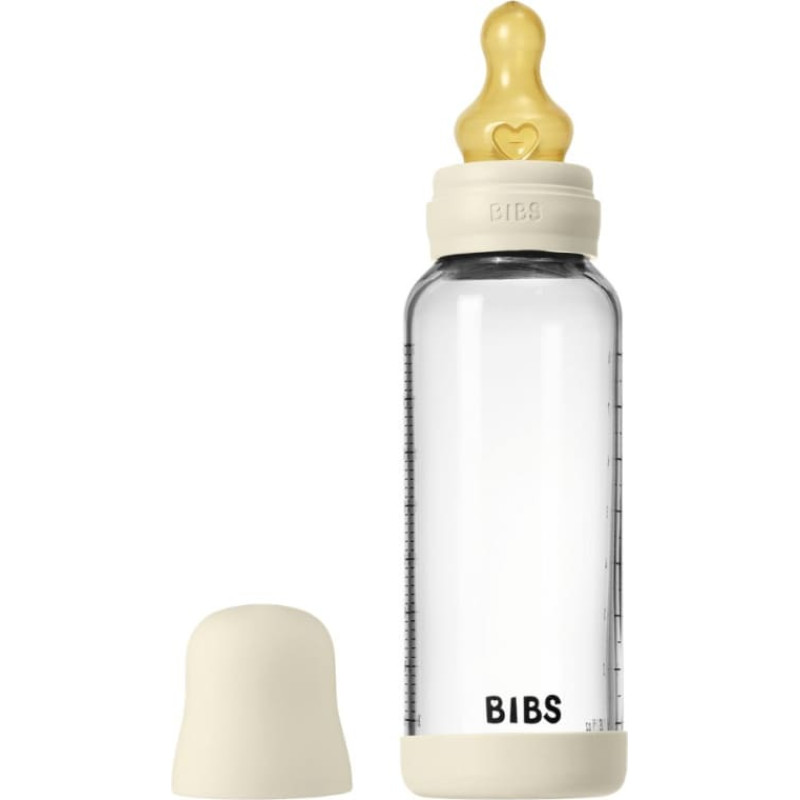 Bibs Стеклянная бутылочка для малыша 240ml Ivory