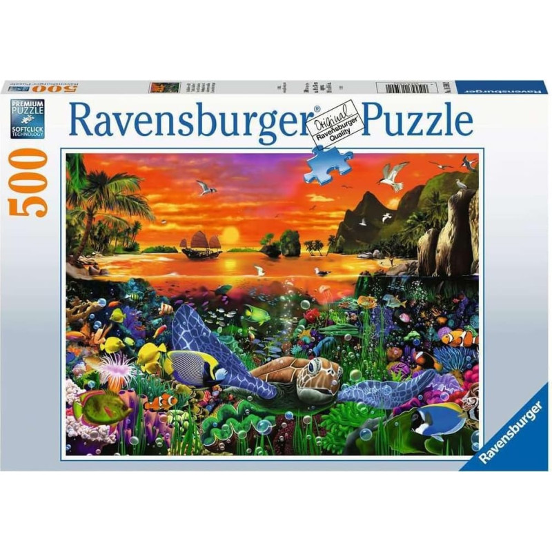 Ravensburger Пазл 500 Черепаха в рифе