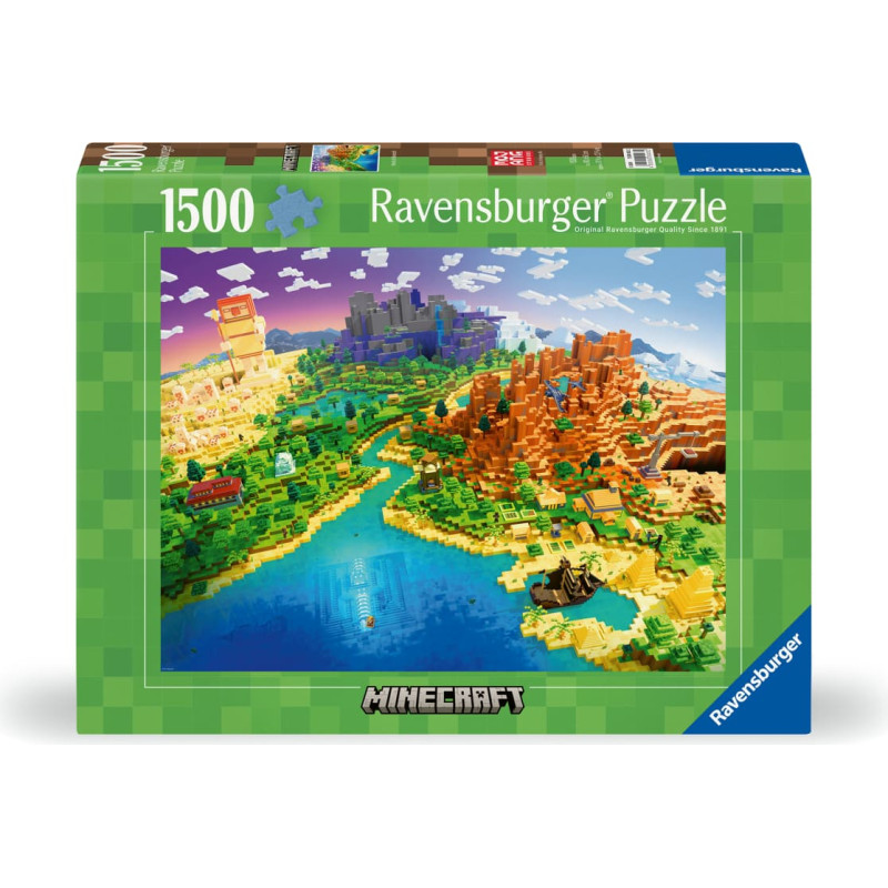 Ravensburger Пазл 1500 Мир Майнкрафт