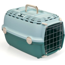 Stefanplast Транспортировочная клетка Horizon 1 с металлической дверцей, 48x32x30 см, светло-зеленая/зеленая.